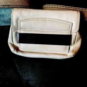 Brand new Jimmy Choo calf leather cross body/clutch bag comes with duffel bag